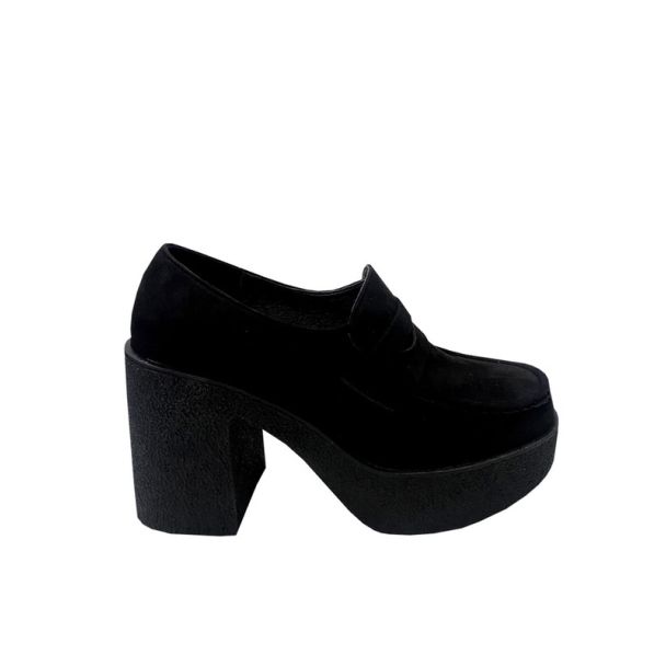 Mocasín Gamuza Ecológica Negro