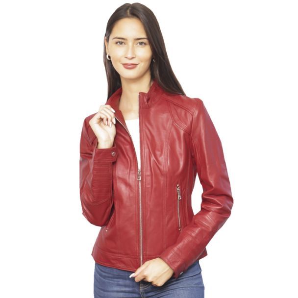 Chaqueta Ecocuero Rojo