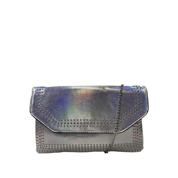 Cartera Cuero Ecológica Plata