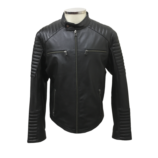 Chaqueta Cuero Negro