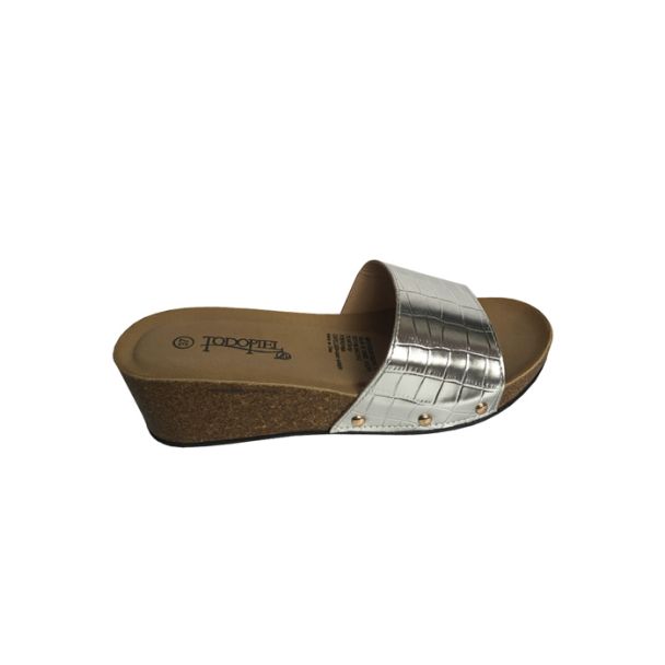 Sandalia Ecocuero Plata
