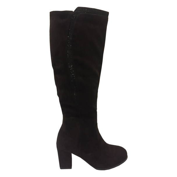Bota Gamuza Ecológica Negro