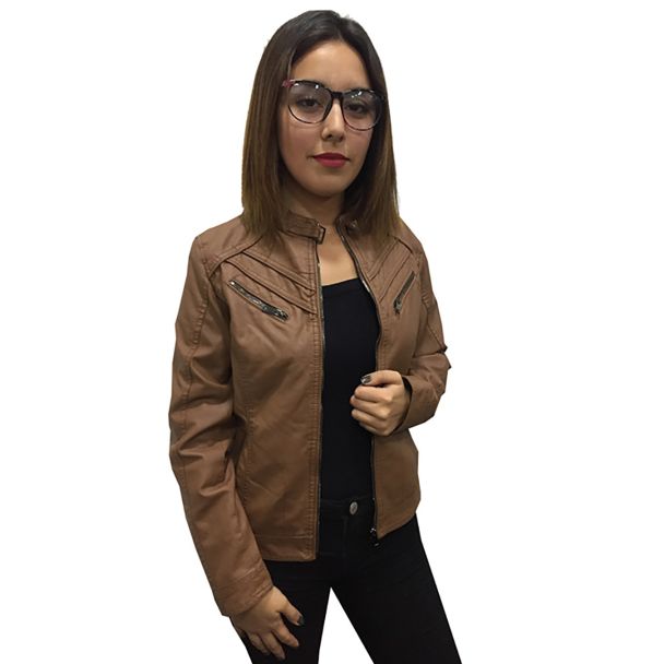 Chaqueta Ecocuero Tan