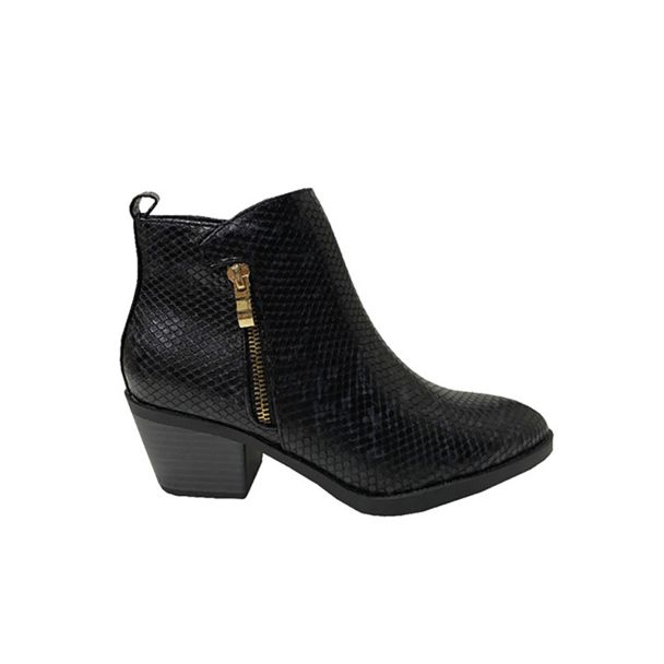 Botín Ecocuero Snake Black