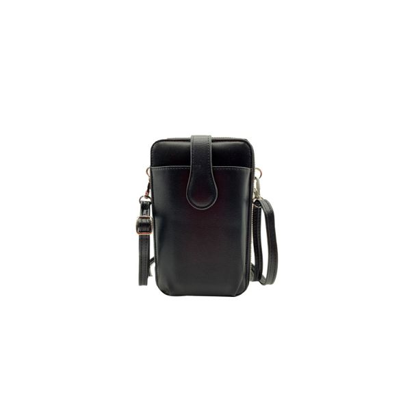 Cartera Ecocuero Negro CRU34