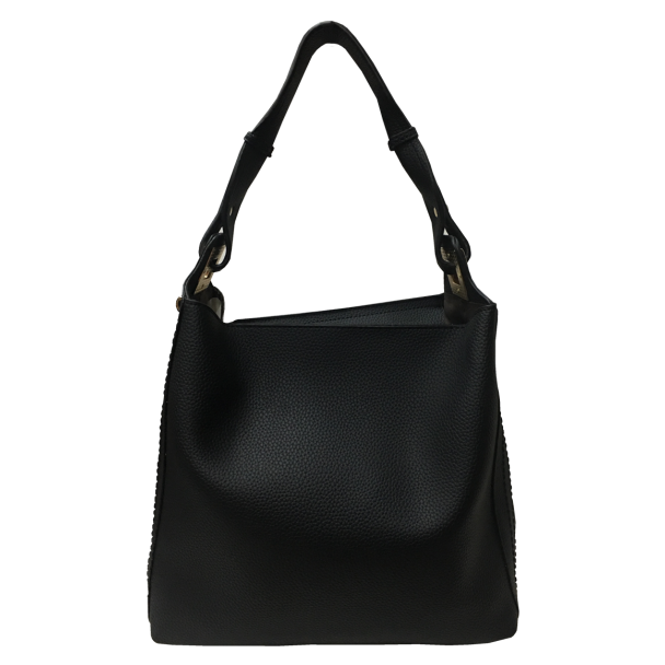 Cartera Cuero Ecológica Negro