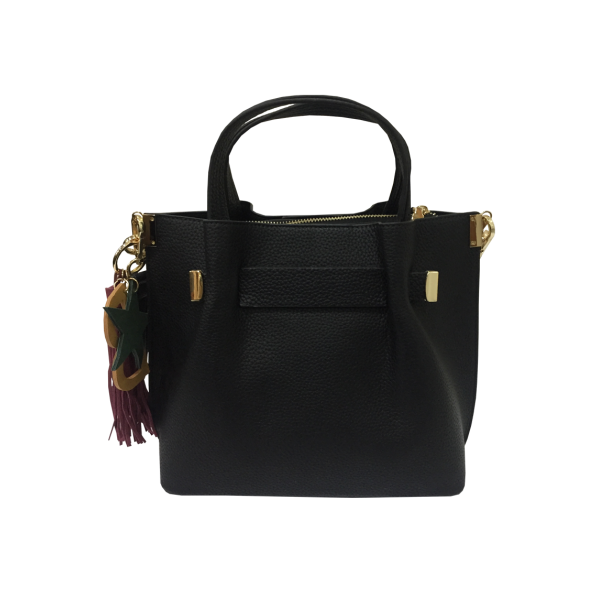Cartera Cuero Ecológica Negro