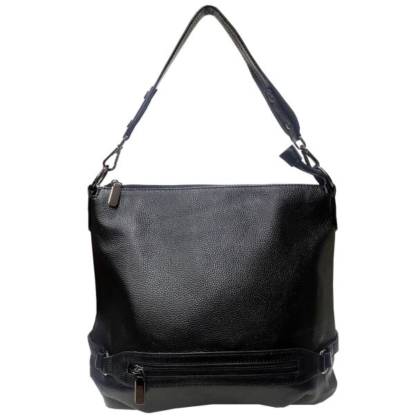 Cartera Cuero Negro