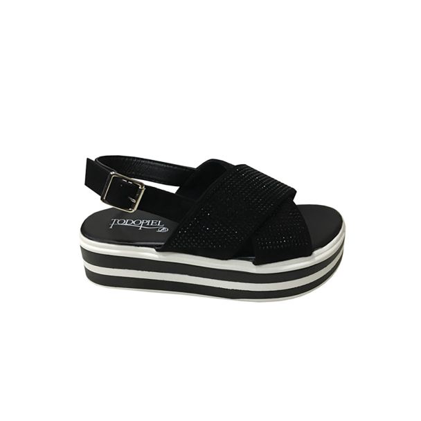 Sandalia Ecocuero Negro