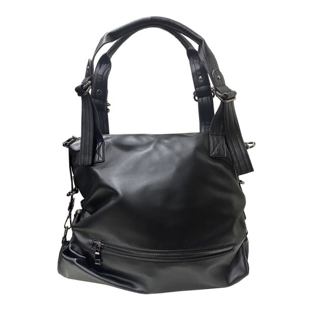 Cartera Cuero Ecológica Negro