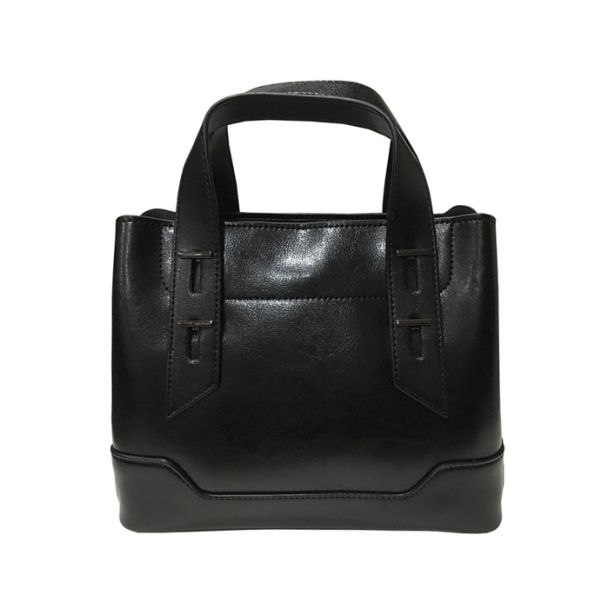 Cartera Cuero Negro