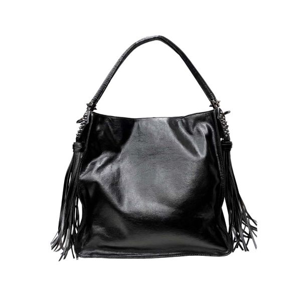 Cartera Cuero Ecológica Negro