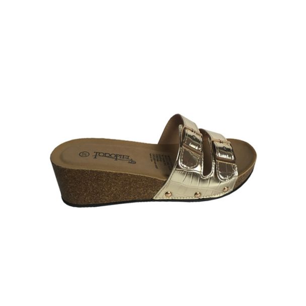 Sandalia Ecocuero Dorado