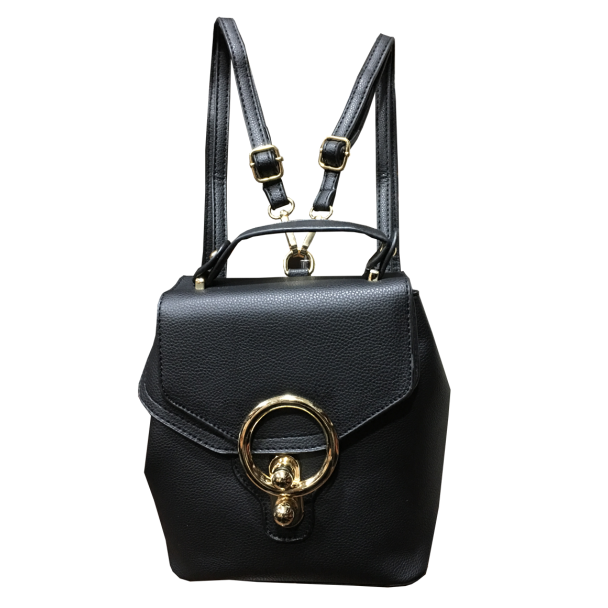 Cartera Cuero Ecológica Negro