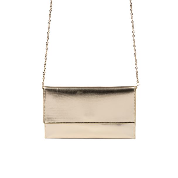 Cartera dorada fiesta outlet