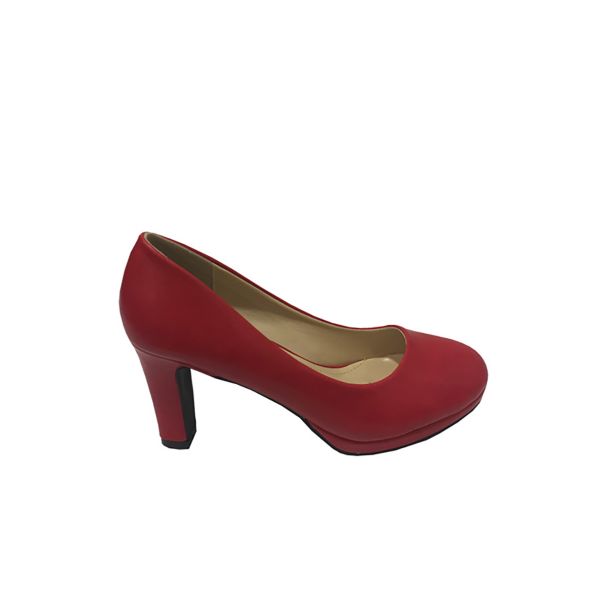 Zapato Reina Ecocuero Rojo