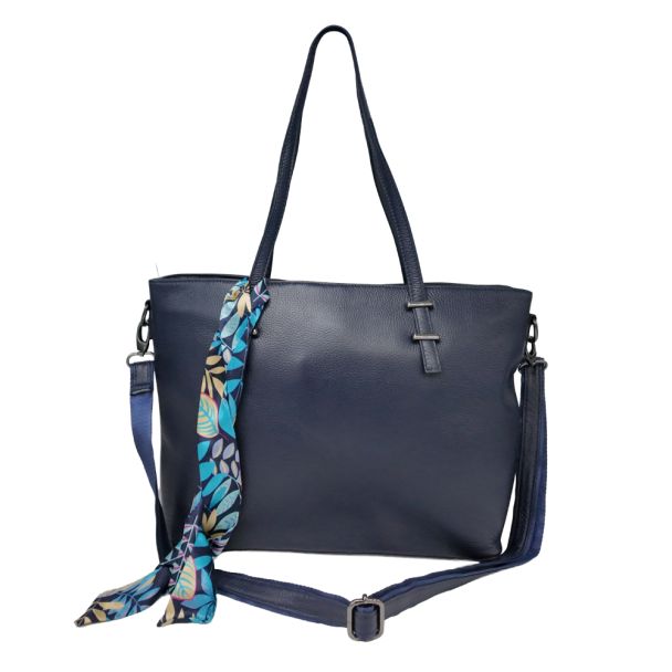 Cartera Cuero CRT38 Azul  Marino