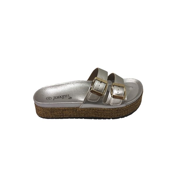 Sandalia Ecocuero Plata