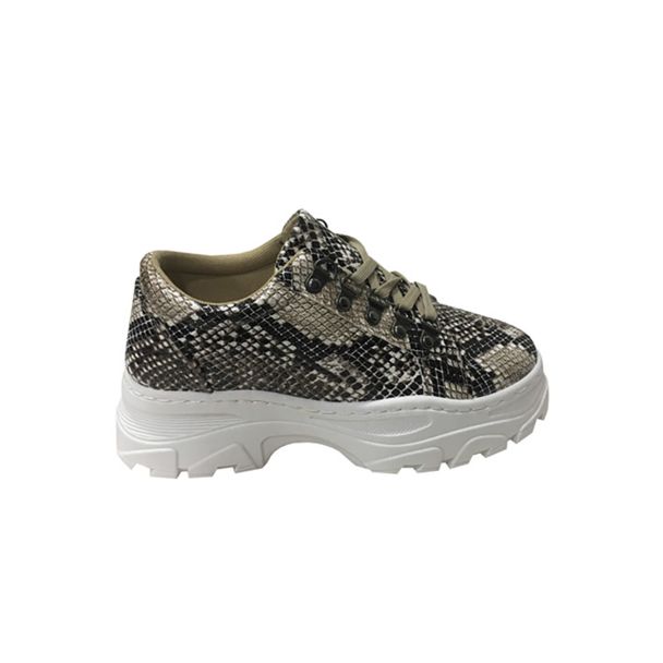 Zapatilla Croco Café