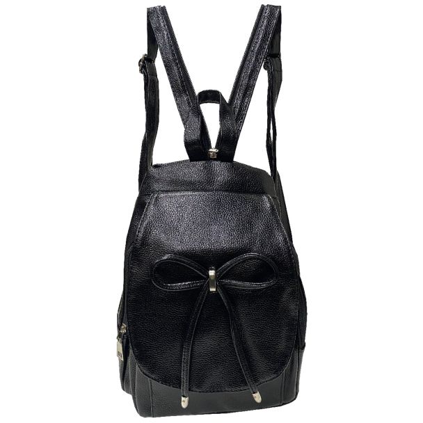 Mochila Cuero Ecológica Negro