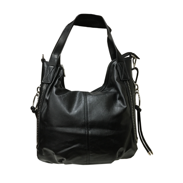 Cartera Cuero Ecológica Negro