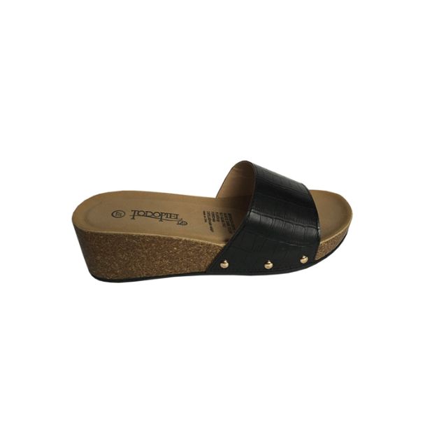 Sandalia Ecocuero Negro