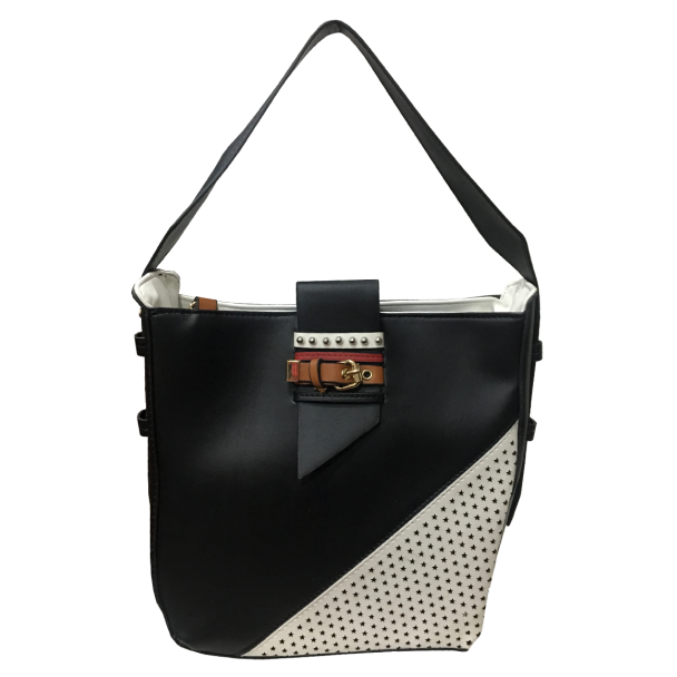Cartera Cuero Ecológica Negro