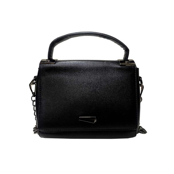 Cartera Cuero Ecológica Negro