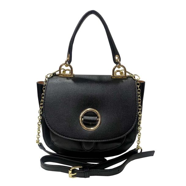 Cartera Cuero Ecológica Negro
