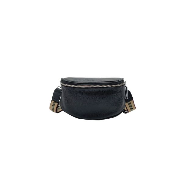 Bandolera Ecocuero Negro CRU87