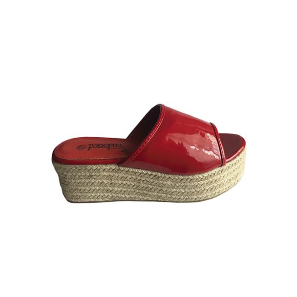 Sandalia Ecocuero Rojo