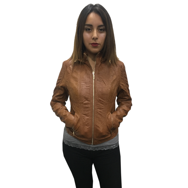 Chaqueta cuero Ecológica Tan