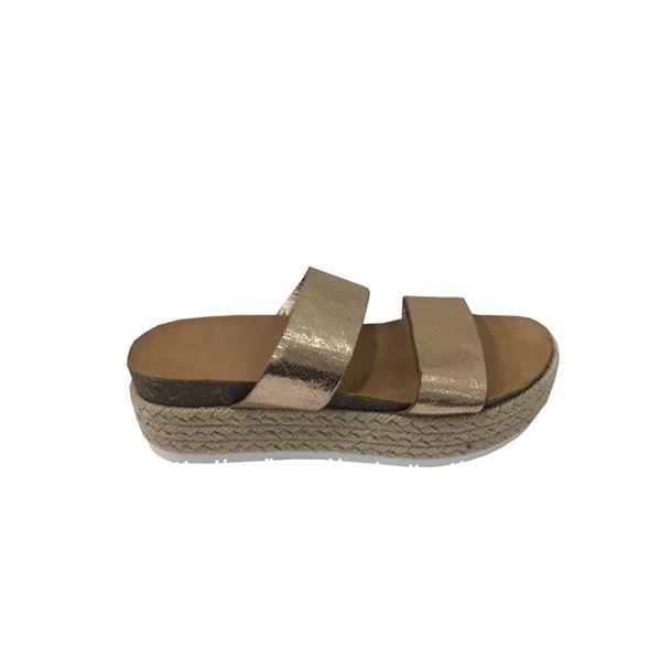 Sandalia Ecocuero Dorado