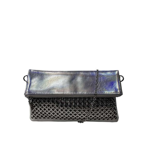 Cartera Cuero Ecológica Plata