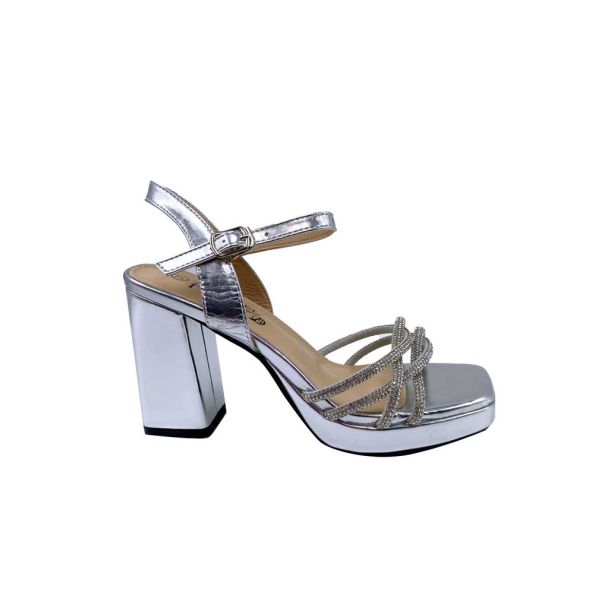 Sandalia Ecocuero ZB015 Plata