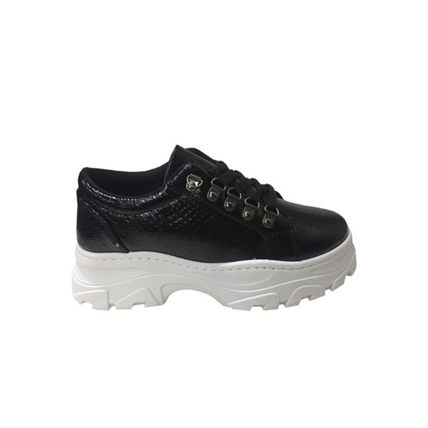 Zapatilla Croco Negro