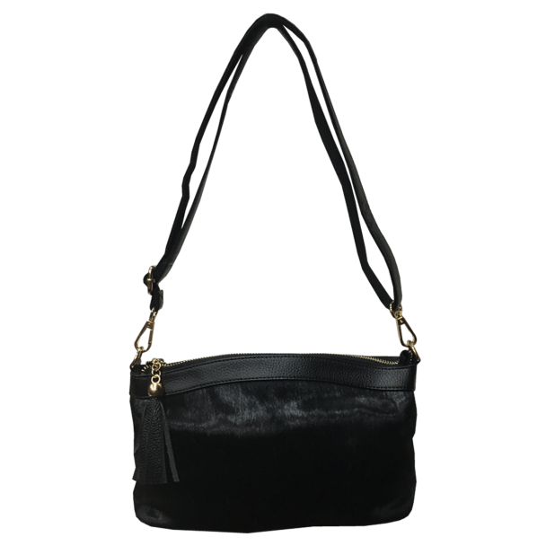 Cartera Cuero Negro