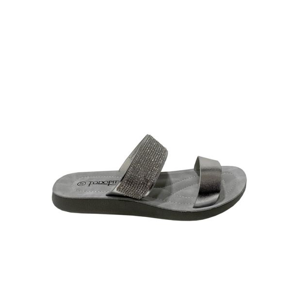 Sandalia Ecocuero Plata
