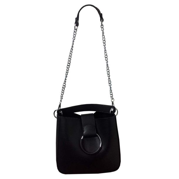 Cartera Cuero Ecológica Negro