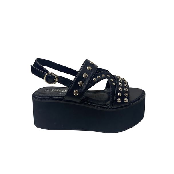 Sandalia Ecocuero Negro
