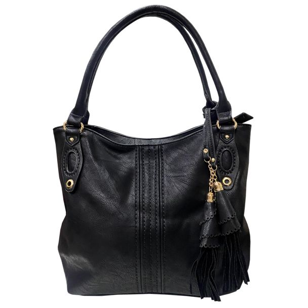 Cartera Cuero Ecológica Negro