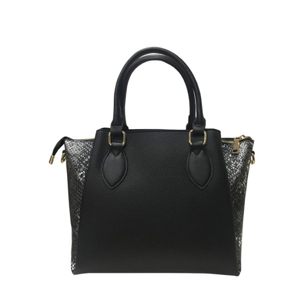 Cartera Cuero Ecológica Negro