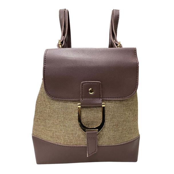 Mochila Cuero Ecológica Morado