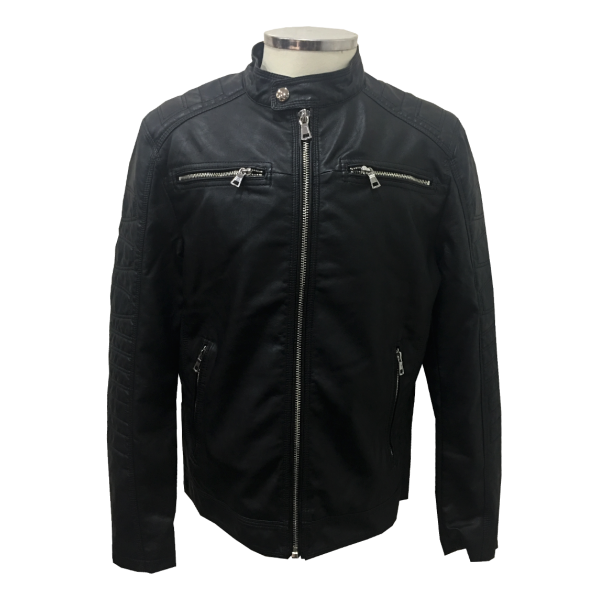 Chaqueta Ecocuero Negro