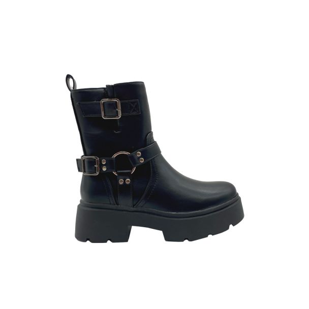 Botin Mujer Negro ZB048