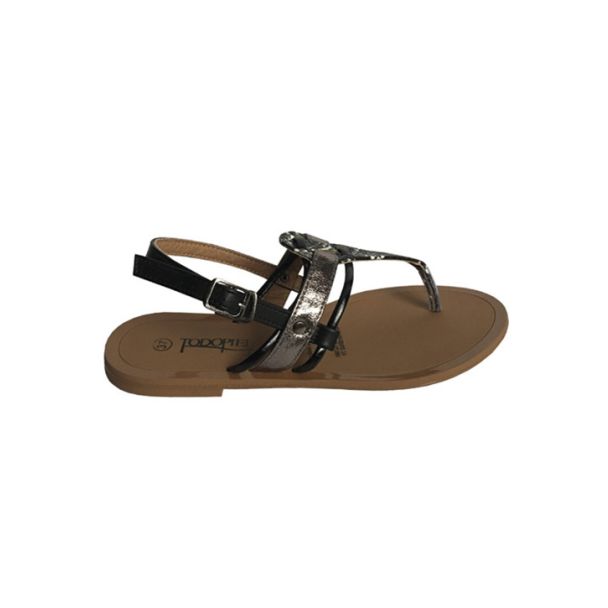 Sandalia Ecocuero Negro