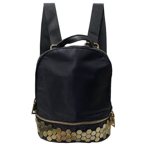 Mochila Cuero Ecológica Negro