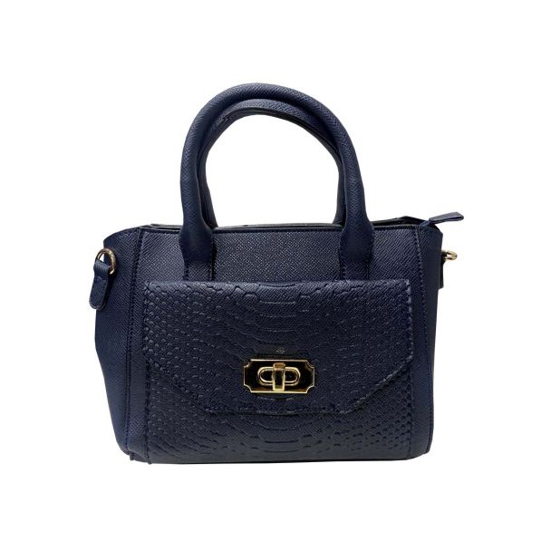Cartera Cuero Ecológica Azul