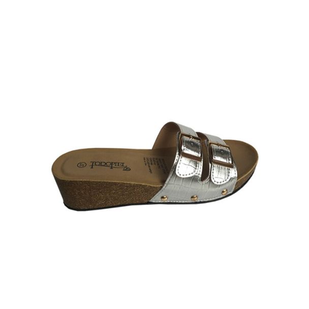 Sandalia Ecocuero Plata