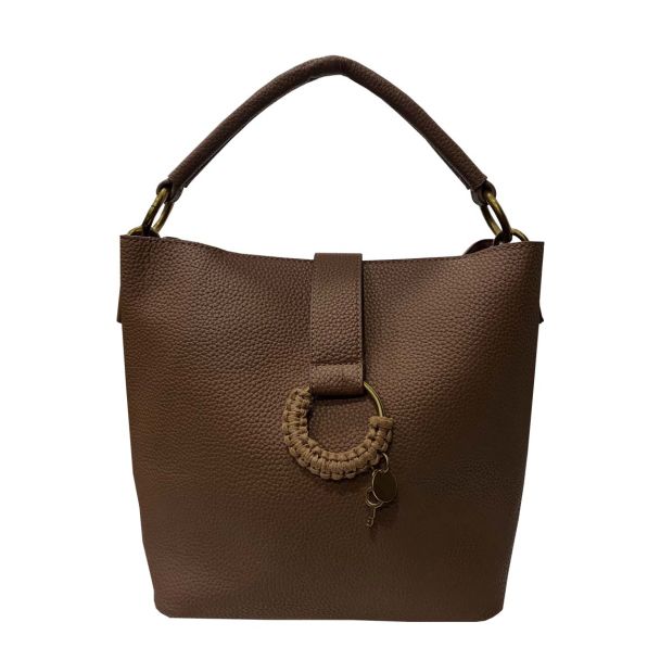 Cartera Cuero Ecológica Camel